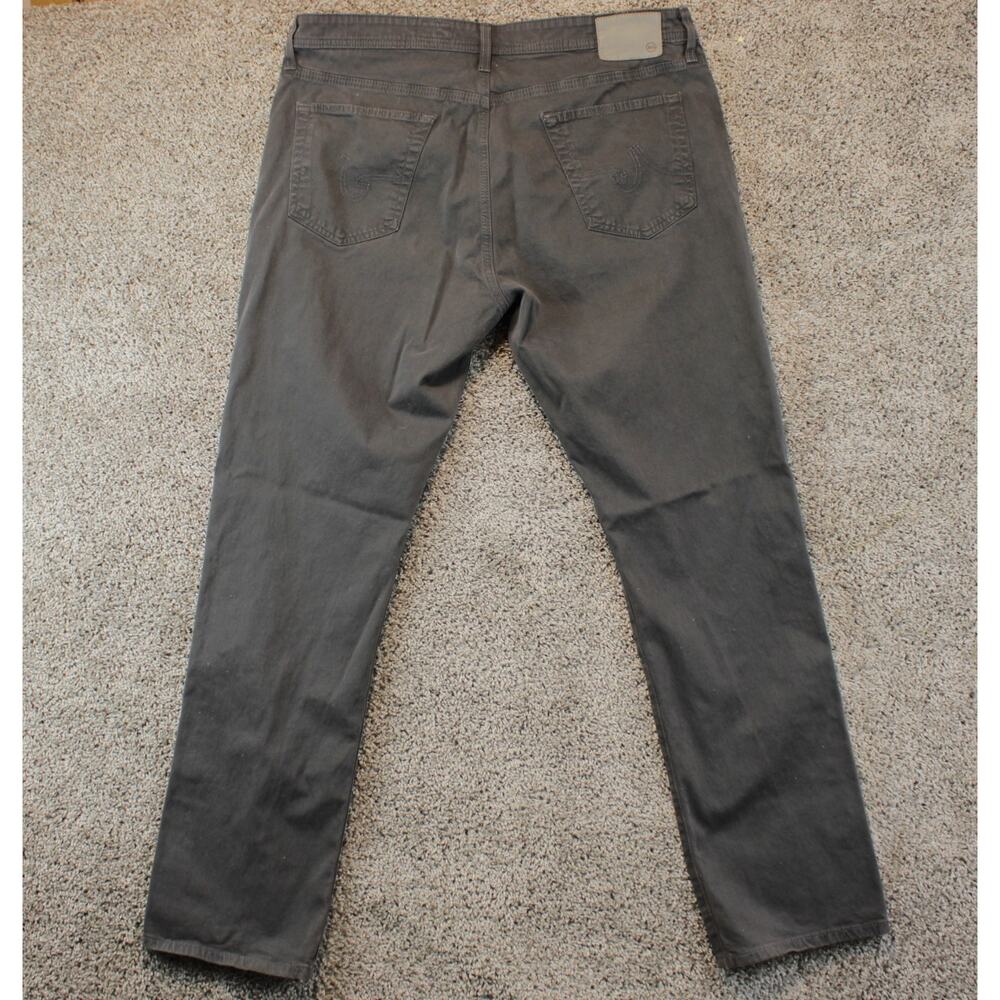 AG Adriano Goldschmied Mens 38x32 Gray Everett Slim Straight Jeans - Picture 8 of 8